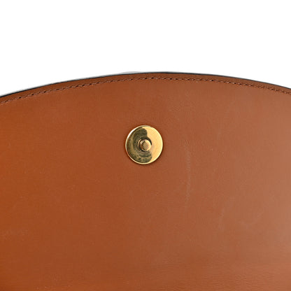 Celine Triomphe Canvas Calfskin Tabou Clutch on Strap Tan 7 of 11