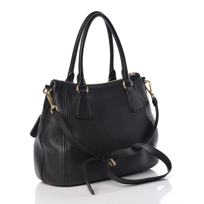 Prada Vitello Phenix Shopping Tote Black 3 of 13