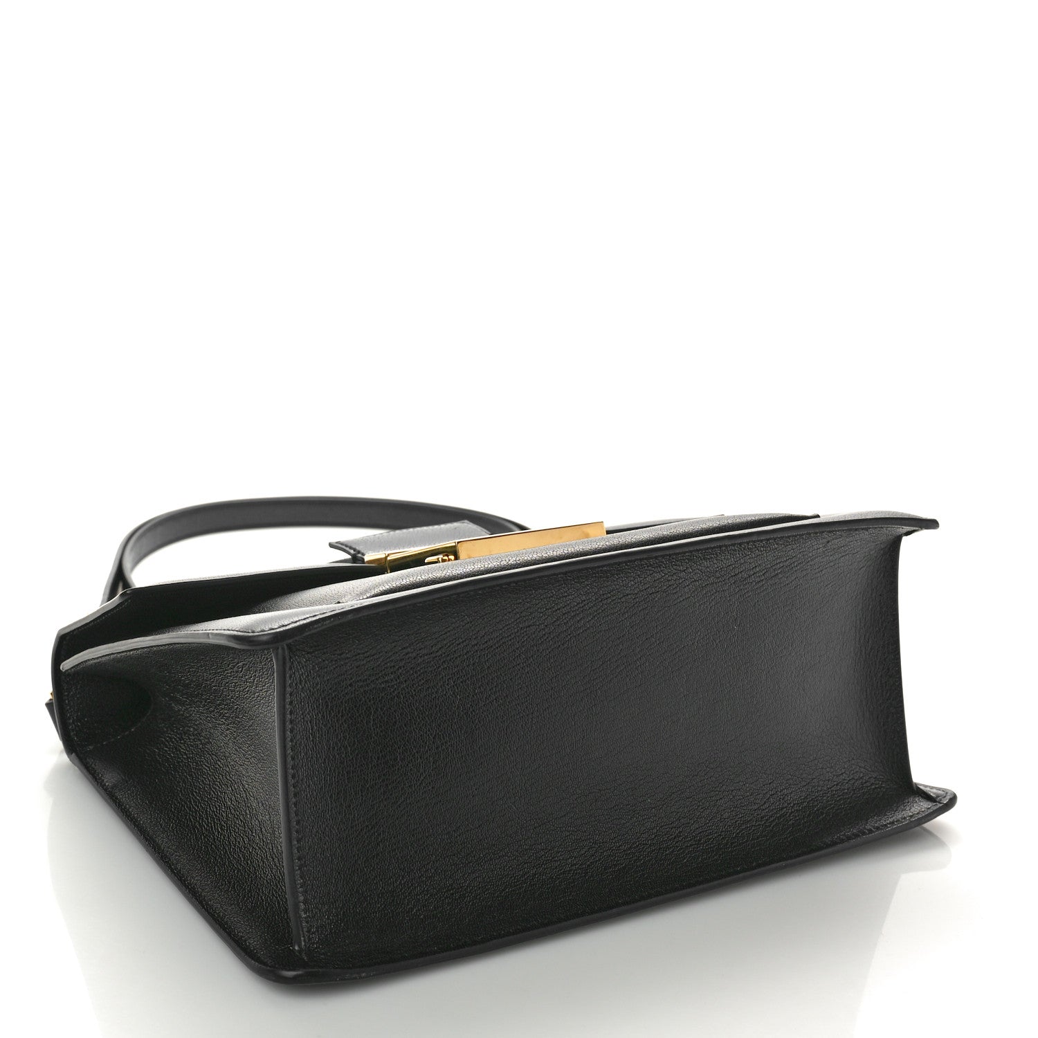 Tom Ford Shiny Goatskin Top Handle Day Bag Black 4 of 9