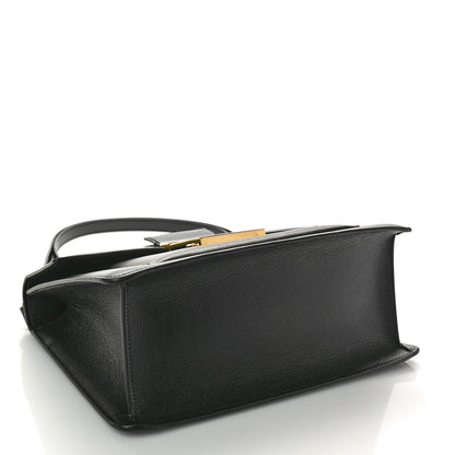 Tom Ford Shiny Goatskin Top Handle Day Bag Black 4 of 9