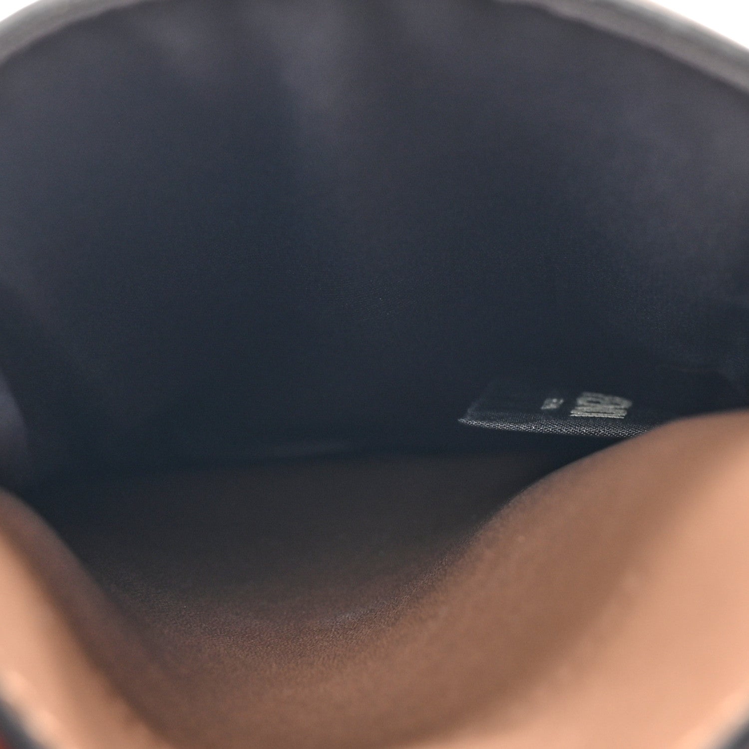 Fendi Vitello Soft F is Fendi Bi-Color FF 1974 Embossed Phone Pouch Maya Black 4 of 11