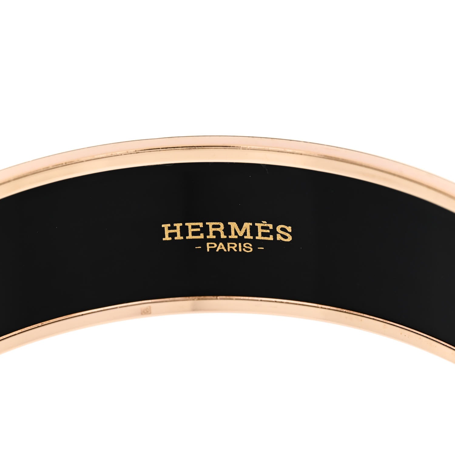 Hermes Enamel Printed Wide Les Leopards Bracelet 70 Black 4 of 5