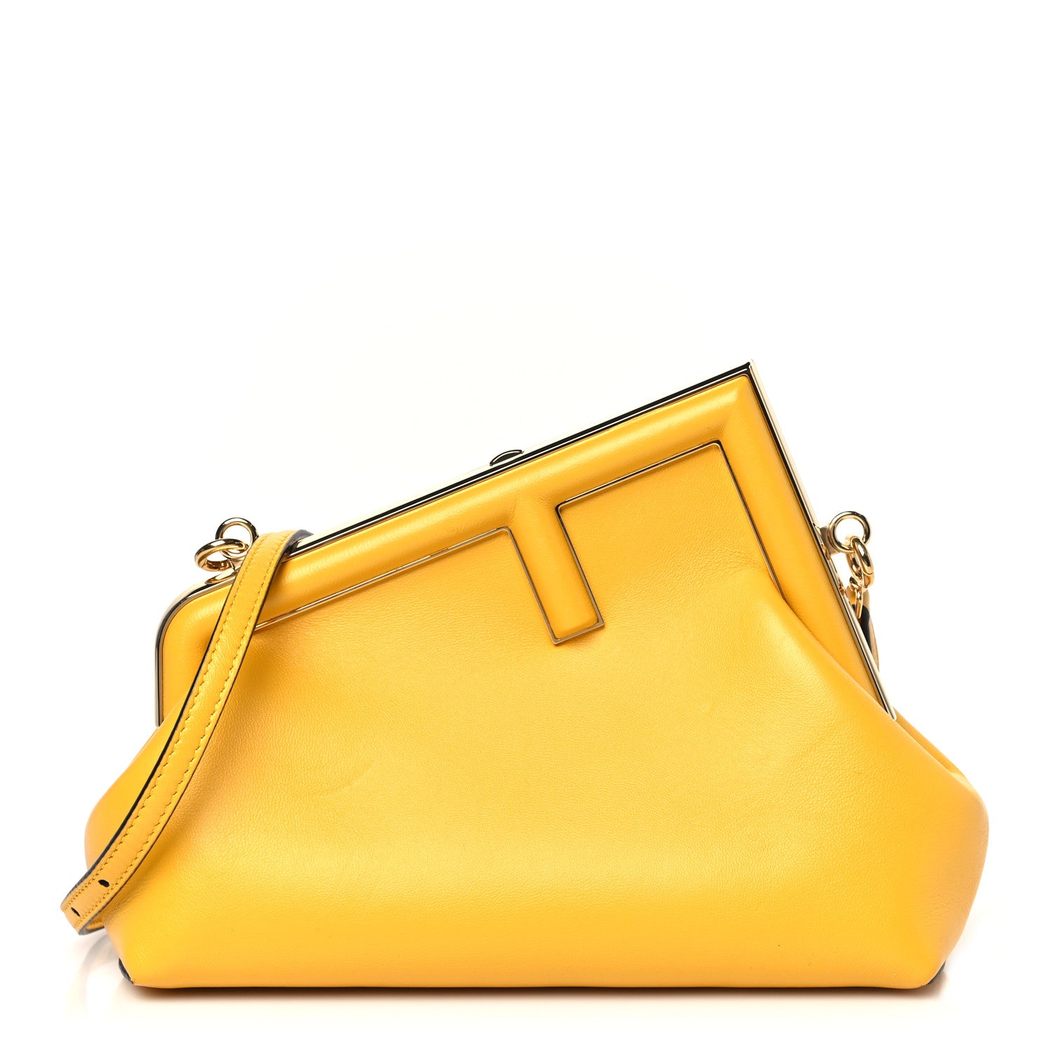 Fendi Shiny Nappa Small Fendi First Mimosa 1 of 9