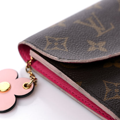 Louis Vuitton Monogram Bloom Flower Emilie Wallet Fuchsia 13 of 15