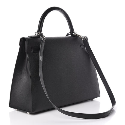 Hermes Epsom Kelly Sellier 32 Black 3 of 41