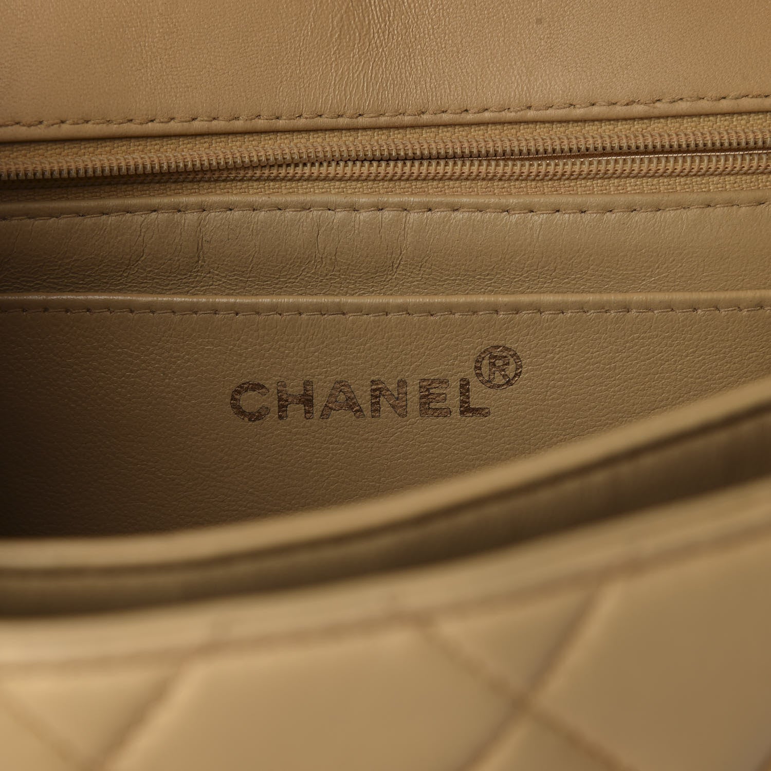 Chanel Lambskin Quilted Medium Envelope Flap Beige 8 of 13