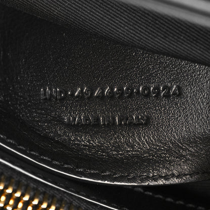Saint Laurent Calfskin Y Quilted Monogram Small Loulou Chain Satchel Black 8 of 11