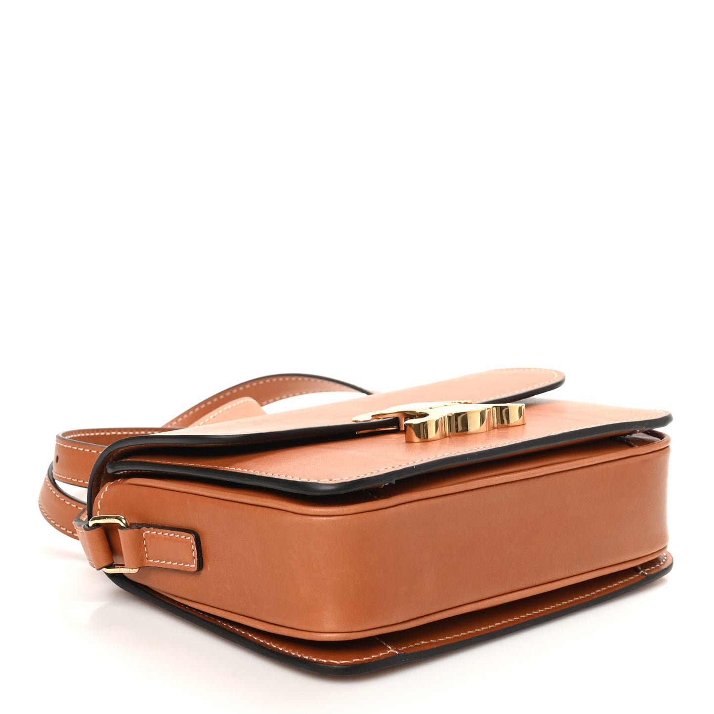 Shiny Calfskin Teen Triomphe Tan