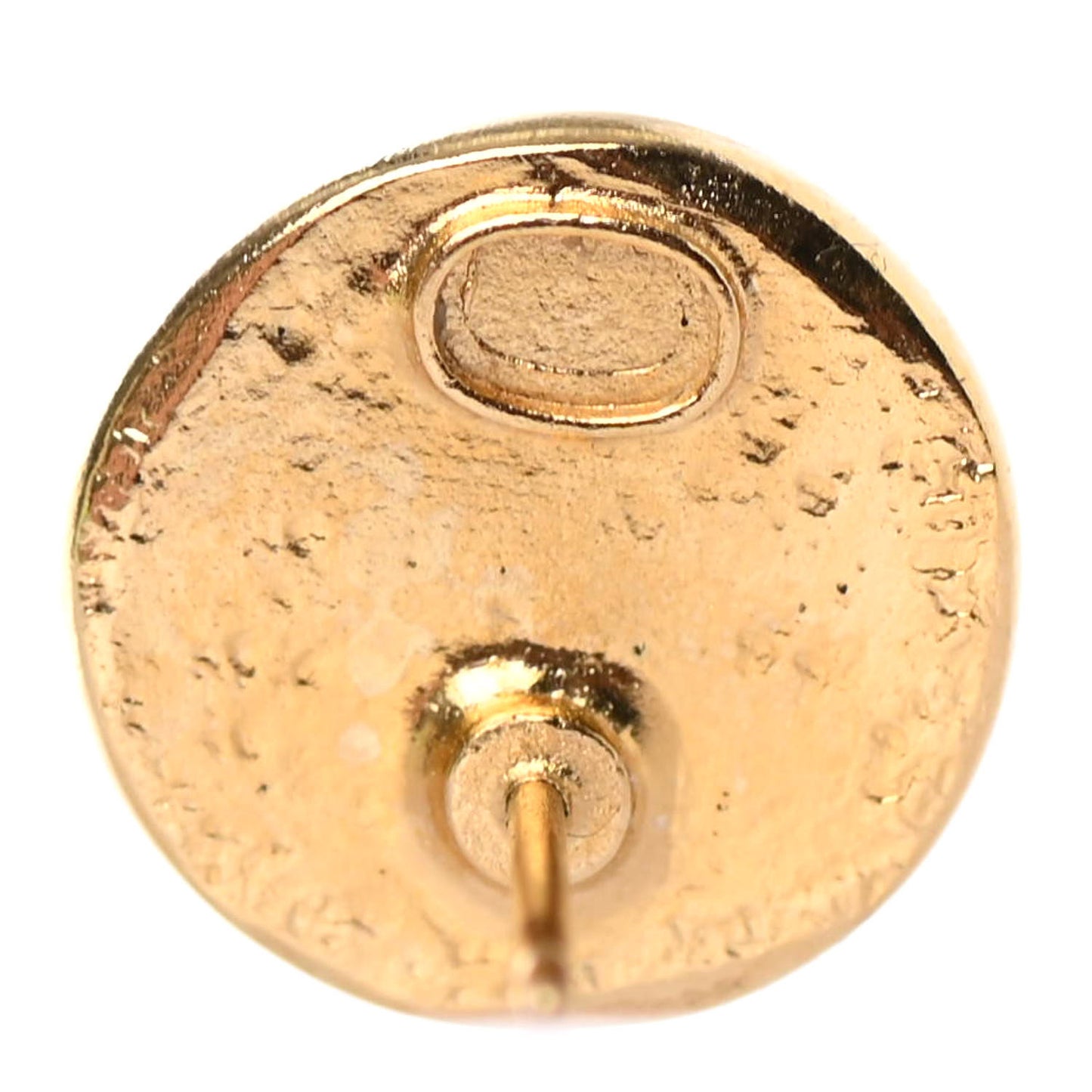 Crystal Papyrus Stud Earrings Gold