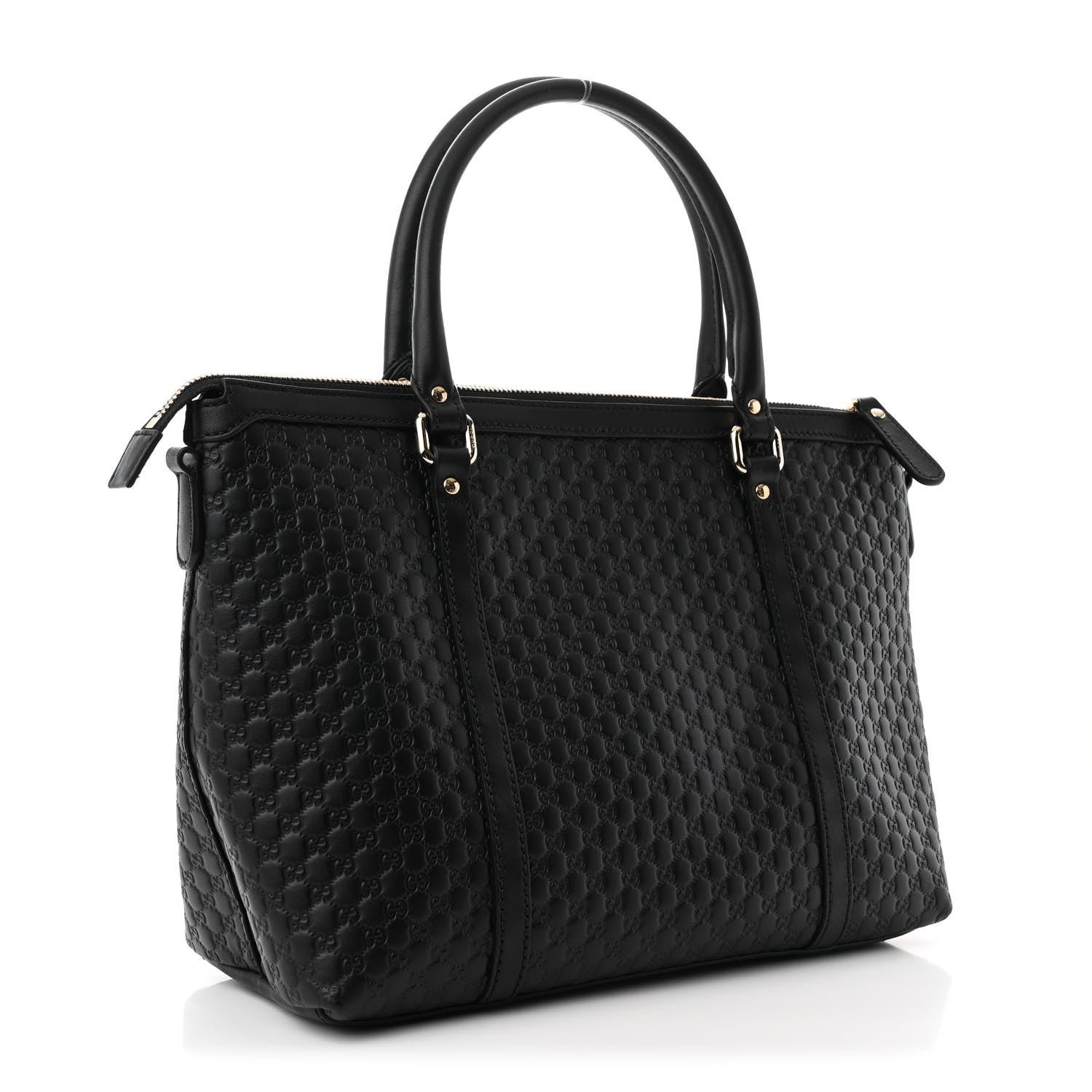 Gucci Soft Microguccissima Small Zippered Satchel Black 3 of 10
