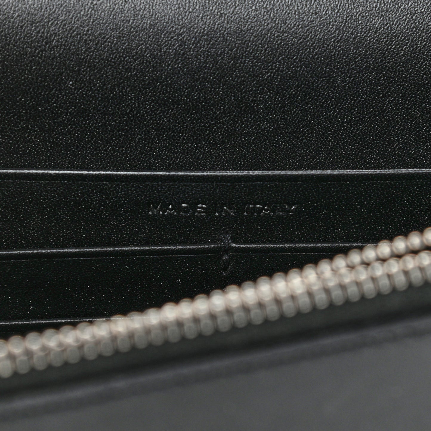 Smooth Calfskin Patchwork Classic Monogram Kate Tassel Chain Wallet Black