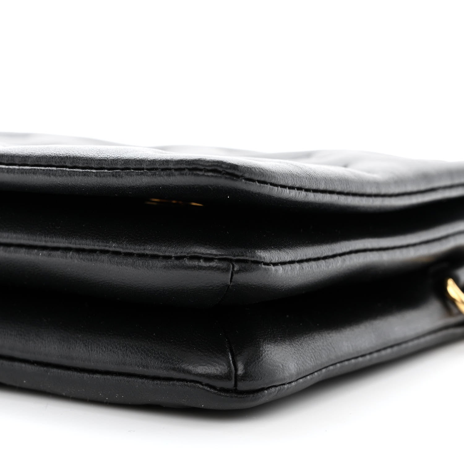 Louis Vuitton Lambskin Embossed Monogram Pochette Coussin Black 9 of 10
