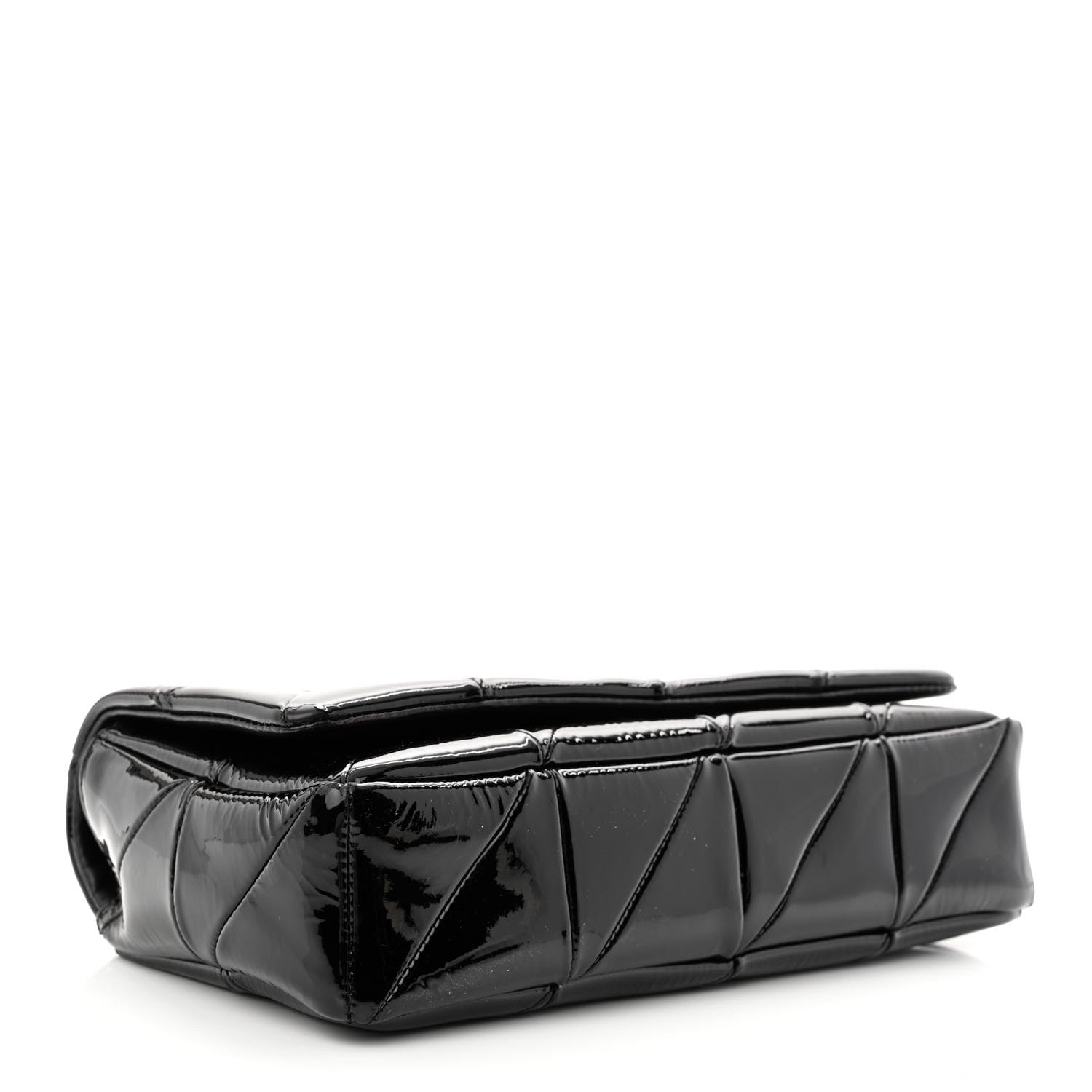 Saint Laurent Patent Patchwork Monogram Medium Jamie Black 4 of 12