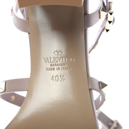 Valentino Garavani Calfskin Rockstud 60mm City Sandals 40.5 Poudre 7 of 8