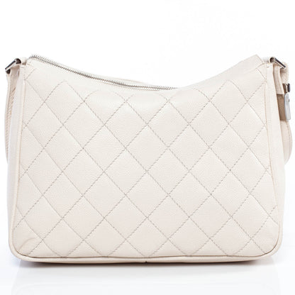 Chanel Caviar CC Hobo Ivory 3 of 9