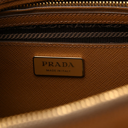 Prada Saffiano Lux Large Galleria Double Zip Tote Caramel 5 of 8