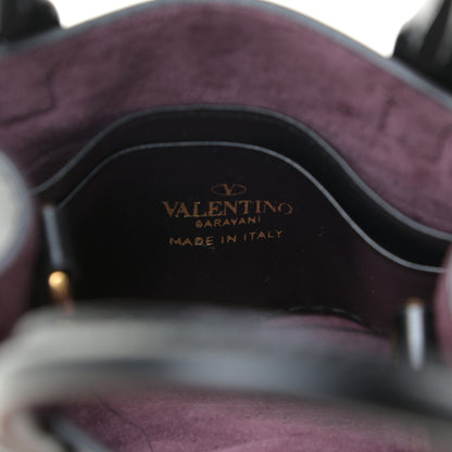 Valentino Garavani Calfskin VLogo Micro Walk Tote Black 8 of 8