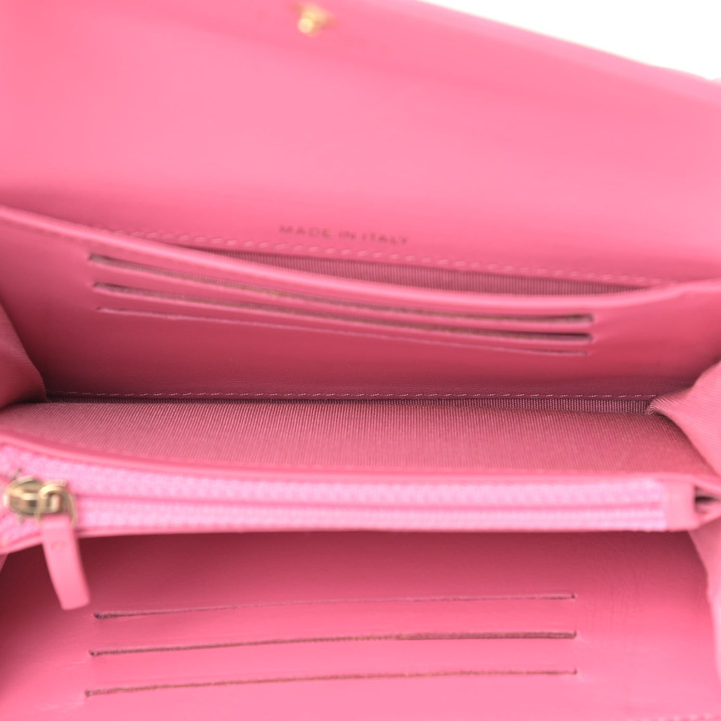 Lambskin Quilted Medium Boy Flap Wallet Pink