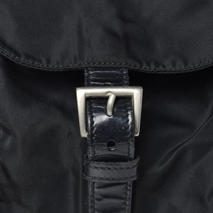 Prada Nylon Vela Medium Backpack Black 11 of 11
