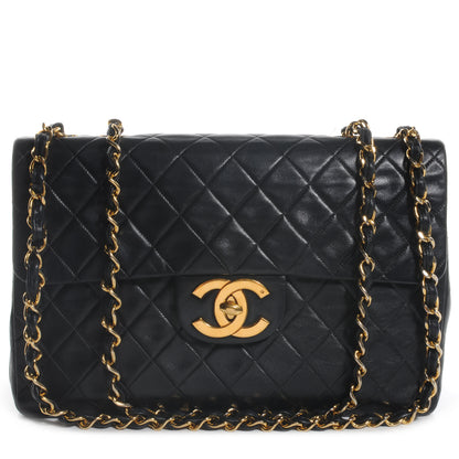 Chanel Lambskin XL Jumbo Flap Black 1 of 8