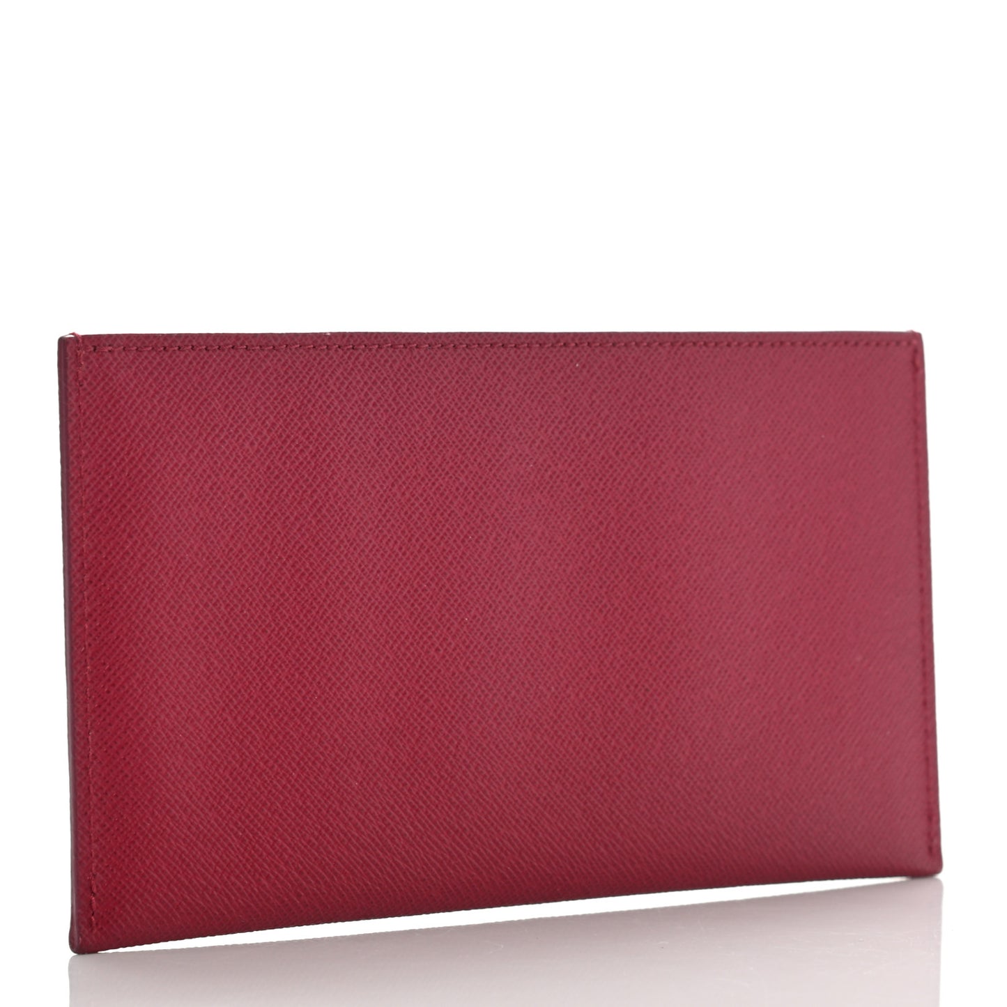 Calfskin Felicie Card Holder Insert Fuchsia