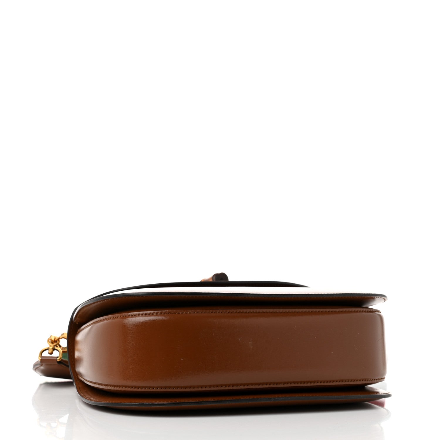Gucci Boarded Dyana Lux Calfskin Web Medium Bamboo 1947 Top Handle Bag Brown 5 of 12