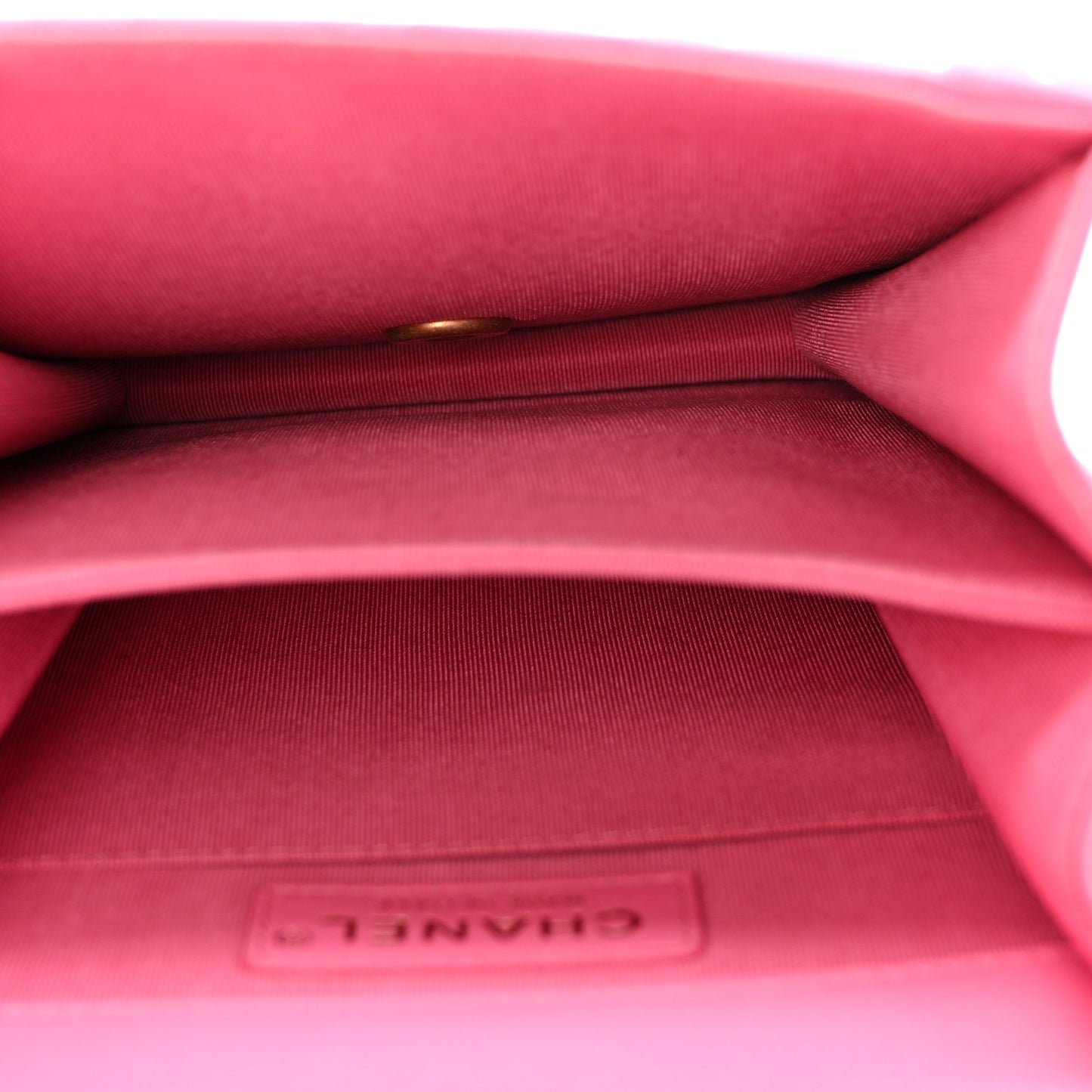 Calfskin Quilted North South Boy Flap Pink