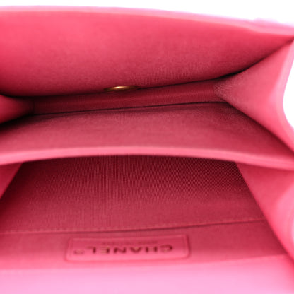 Chanel Calfskin Quilted North South Boy Flap Pink 5 of 15