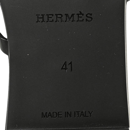 Hermes TPU Rivage Sandals 41 Black 8 of 10