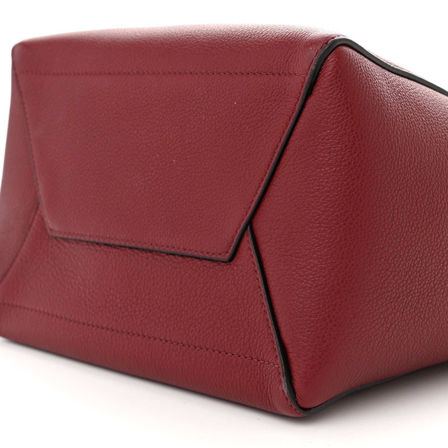 Celine Soft Grained Calfskin Sangle Bucket Bag Light Burgundy 9 of 14