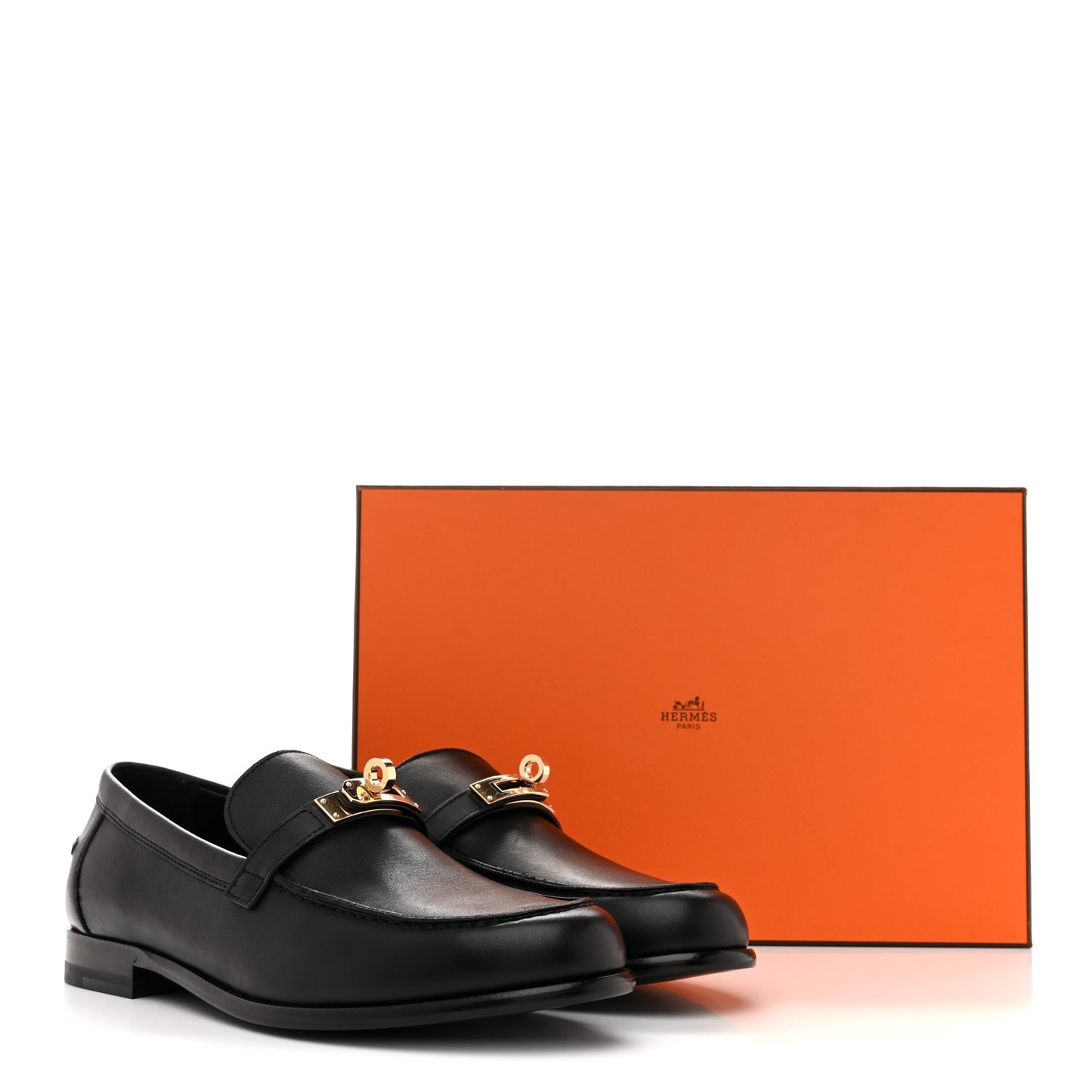 Calfskin Womens Destin Loafers 38.5 Black