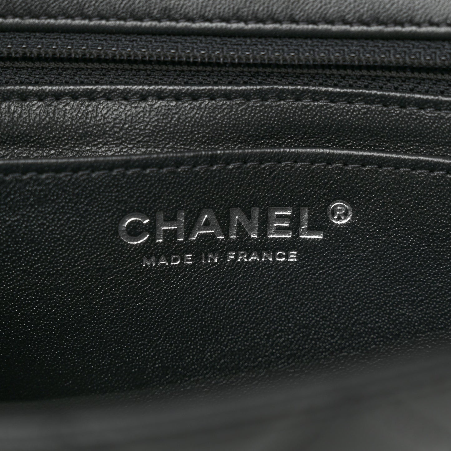 Lambskin Quilted Mini Rectangular Flap So Black