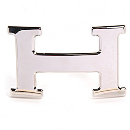 Hermes 32mm Palladium H Belt Buckle Silver 1 of 6