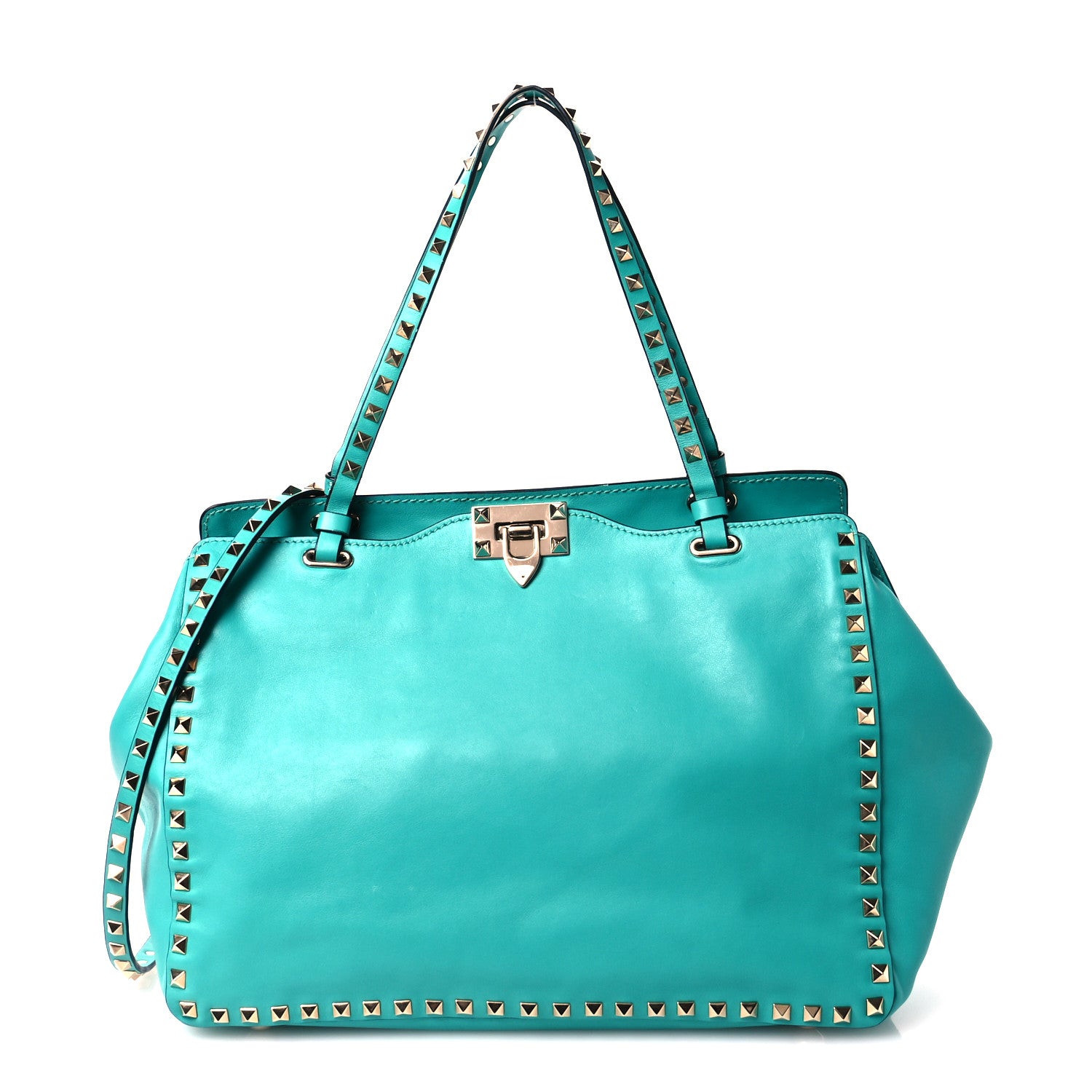Valentino Garavani Vitello Medium Rockstud Tote Colibri 1 of 11