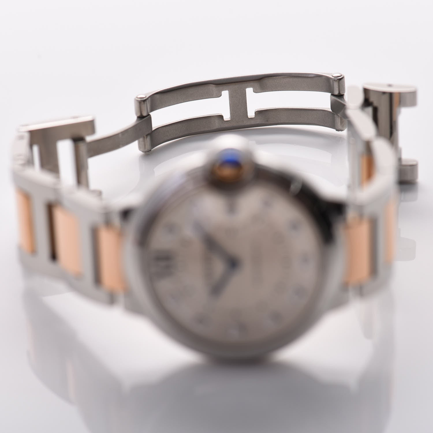 Cartier Stainless Steel 18K Pink Gold Diamond 36mm Ballon Bleu De Automatic Watch 6 of 7