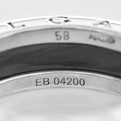 Bulgari Sterling Silver Ceramic Save The Children One-Band Ring 58 8.25 5 of 5