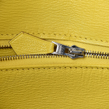 Hermes Matte Porosus Crocodile Birkin 35 Mimosa 17 of 39
