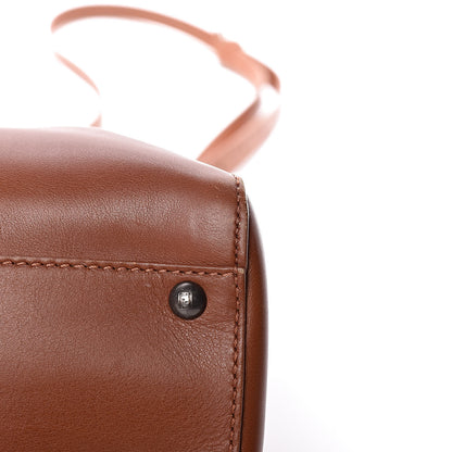 Fendi Vitello Suede Medium Peekaboo Iconic Satchel Cuoio Rame Moro 11 of 22