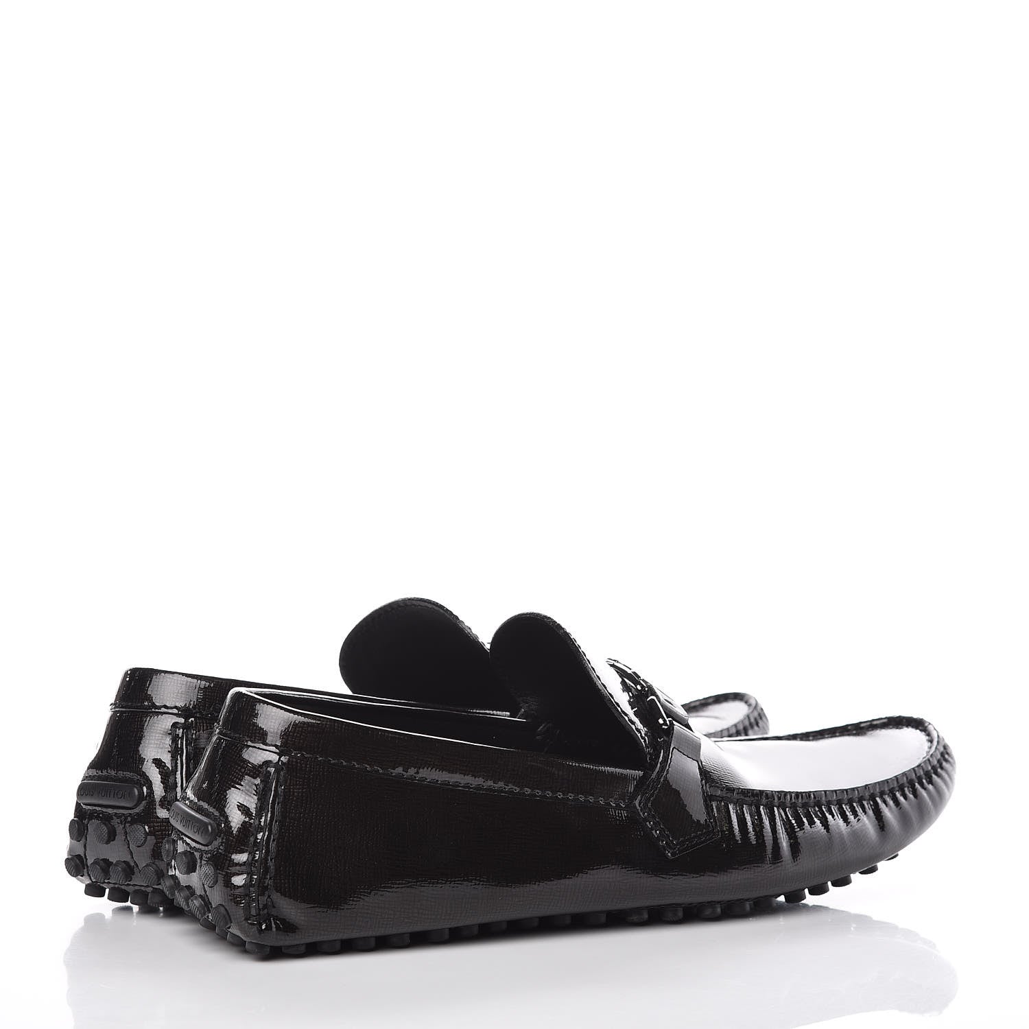 Louis Vuitton Patent Taiga Monte Carlo Moccasin Loafers 13 Black 4 of 10