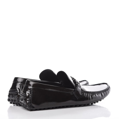Louis Vuitton Patent Taiga Monte Carlo Moccasin Loafers 13 Black 4 of 10