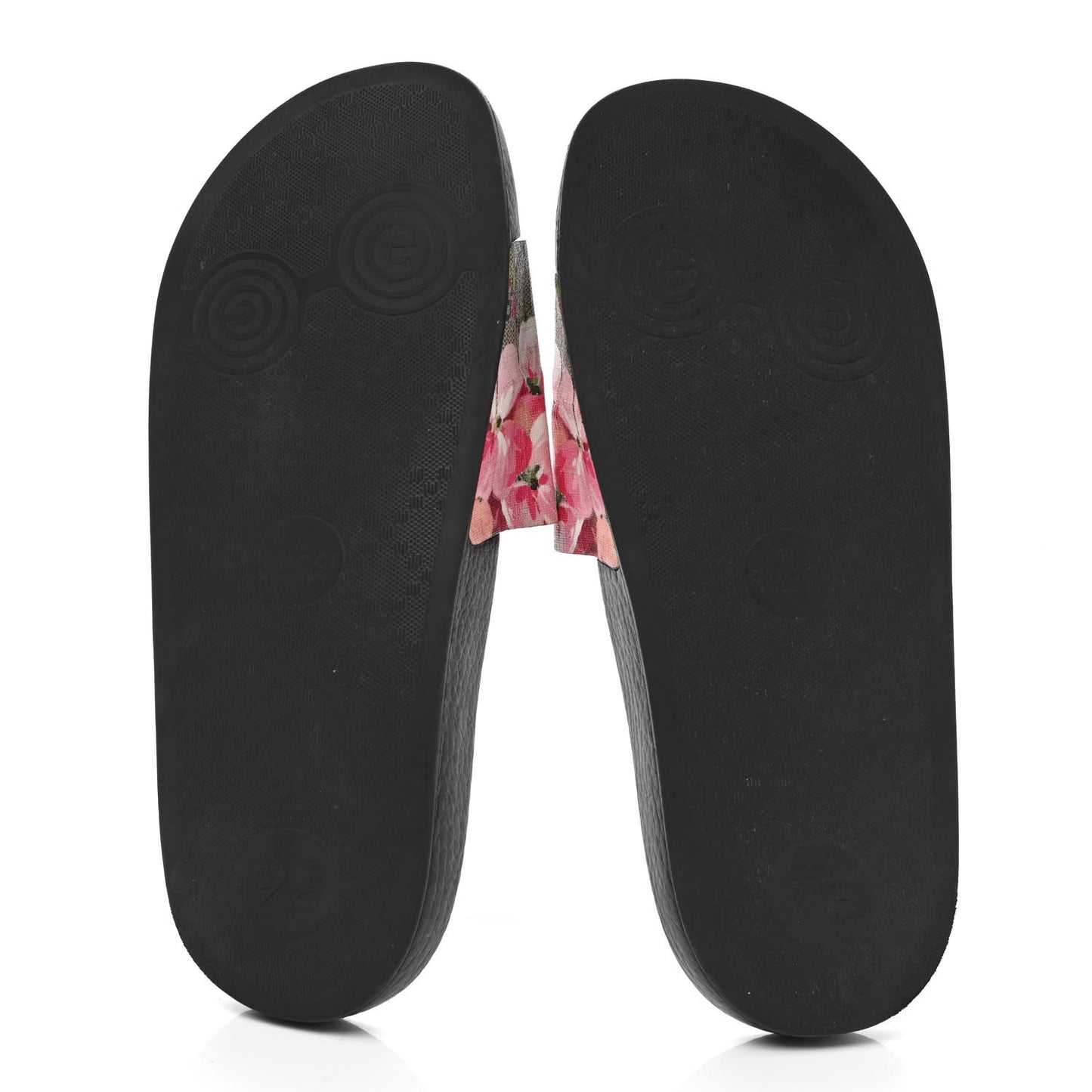 GG Supreme Monogram Blooms Slide Sandals 38 Beige Multicolor