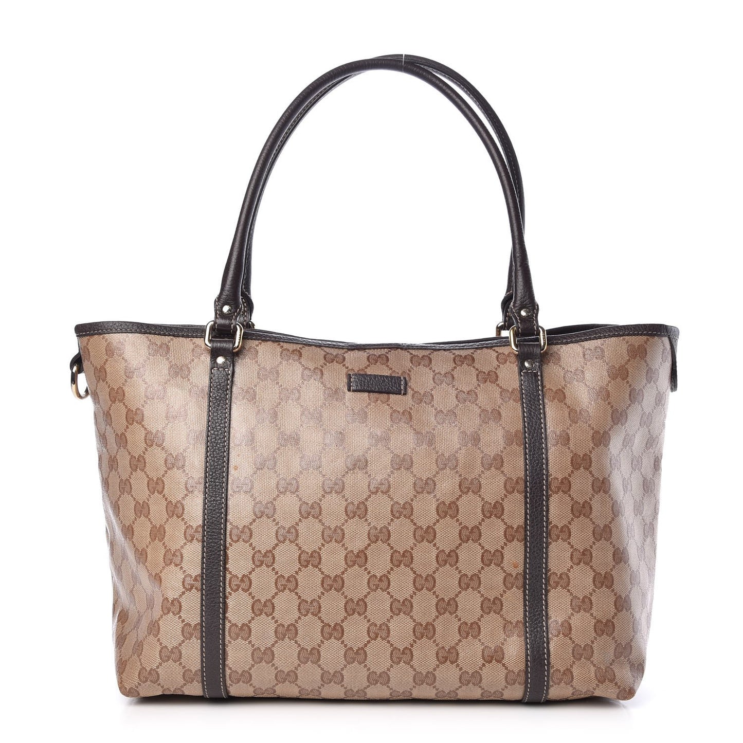 Crystal Monogram Medium Joy Tote Beige Ebony Testa di Moro