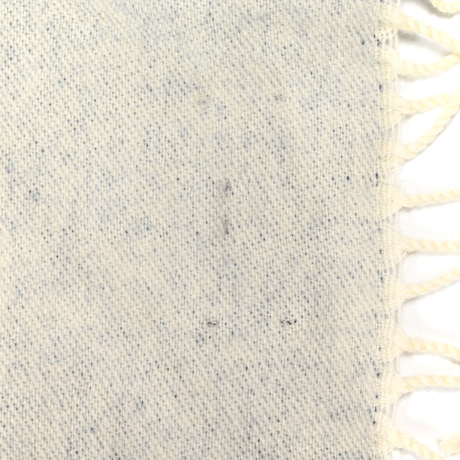 Chanel Merino Wool Cashmere CC Throw Blanket Navy White 3 of 4