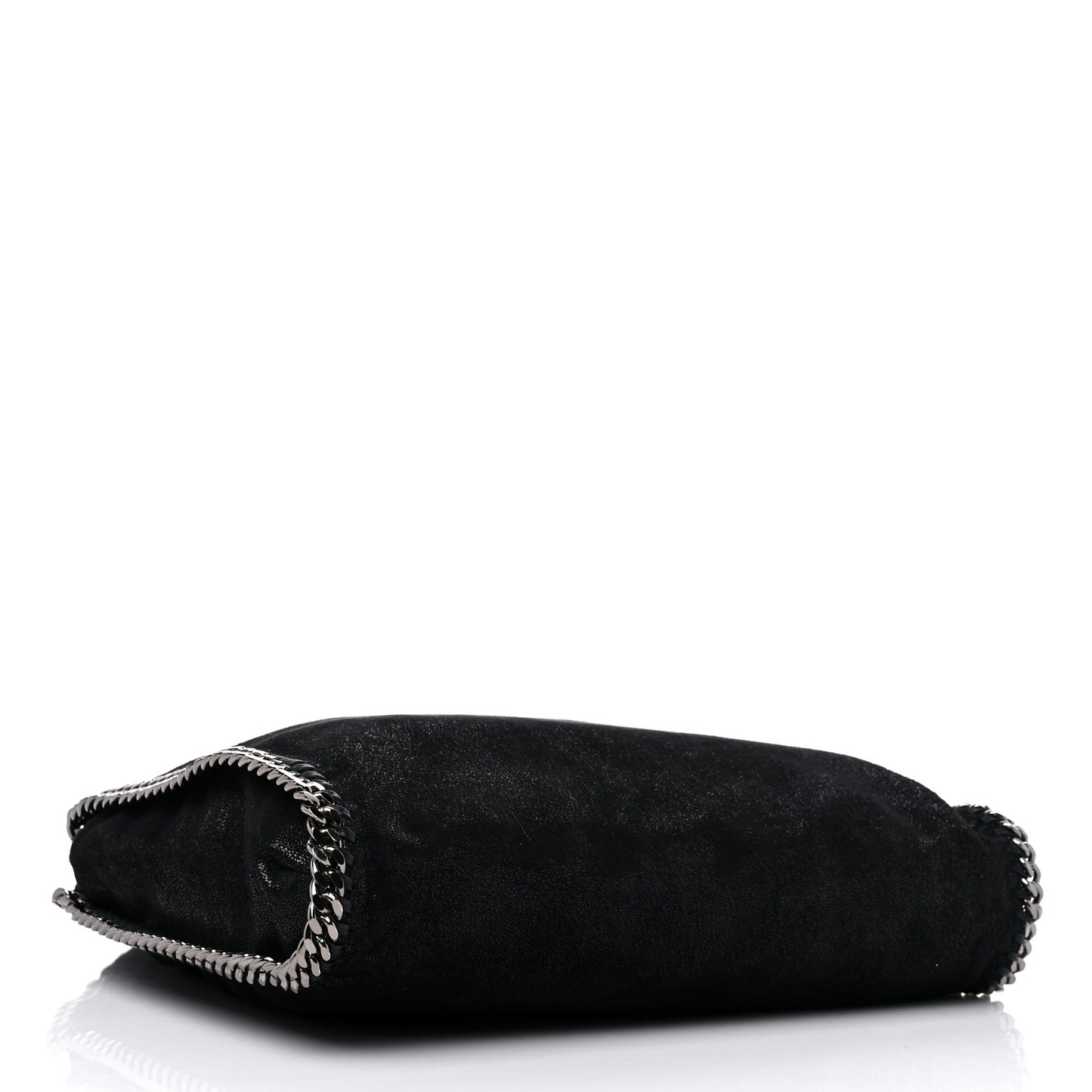 Shaggy Deer Small Falabella Fold Over Tote Black