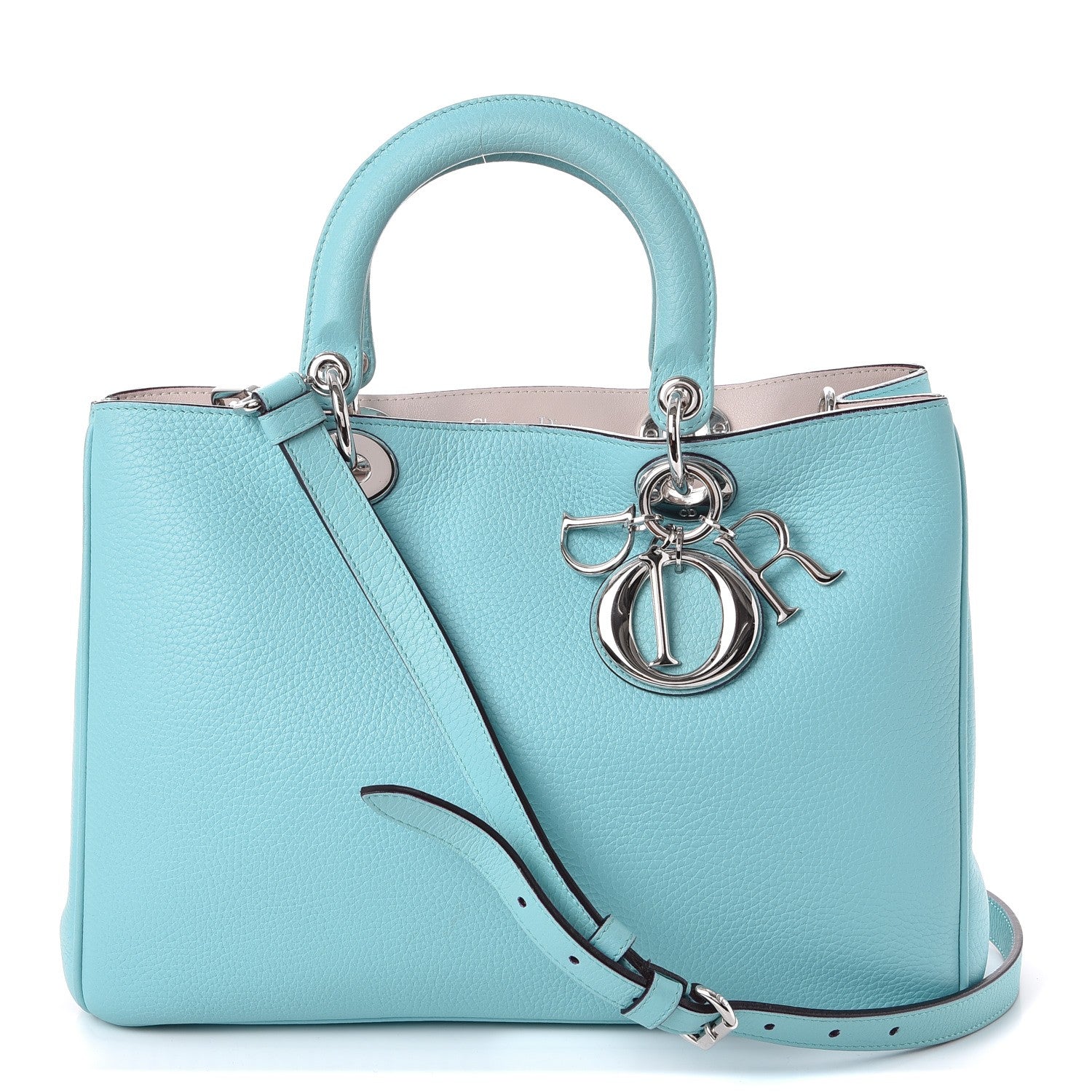 Christian Dior Bullcalf Medium Diorissimo Tote Blue 1 of 16