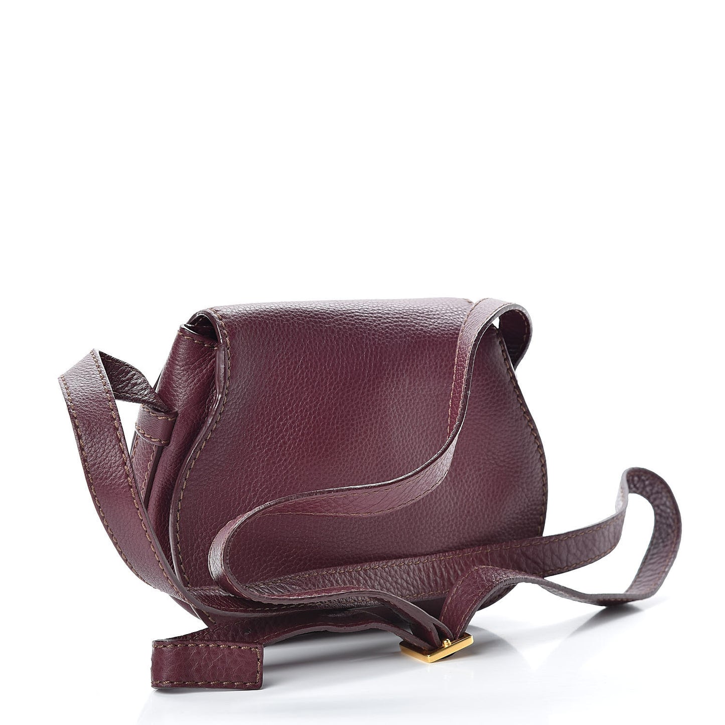 Calfskin Mini Marcie Round Crossbody Bag Wild Purple