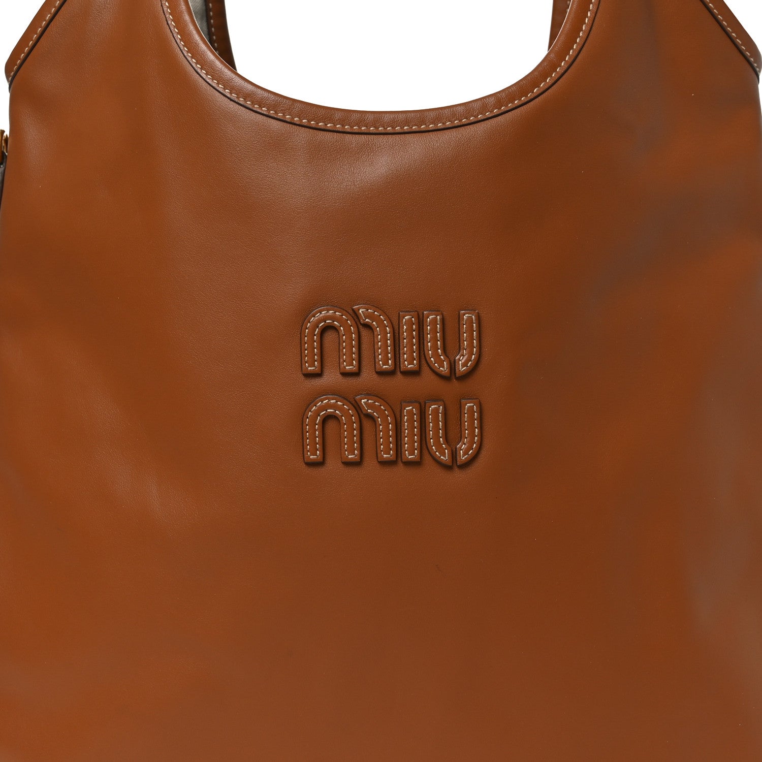 Miu Miu Nappa Ivy Bag Caramel 7 of 9