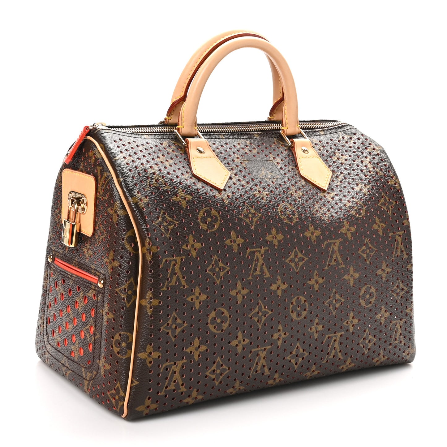 Monogram Perforated Speedy 30 Orange