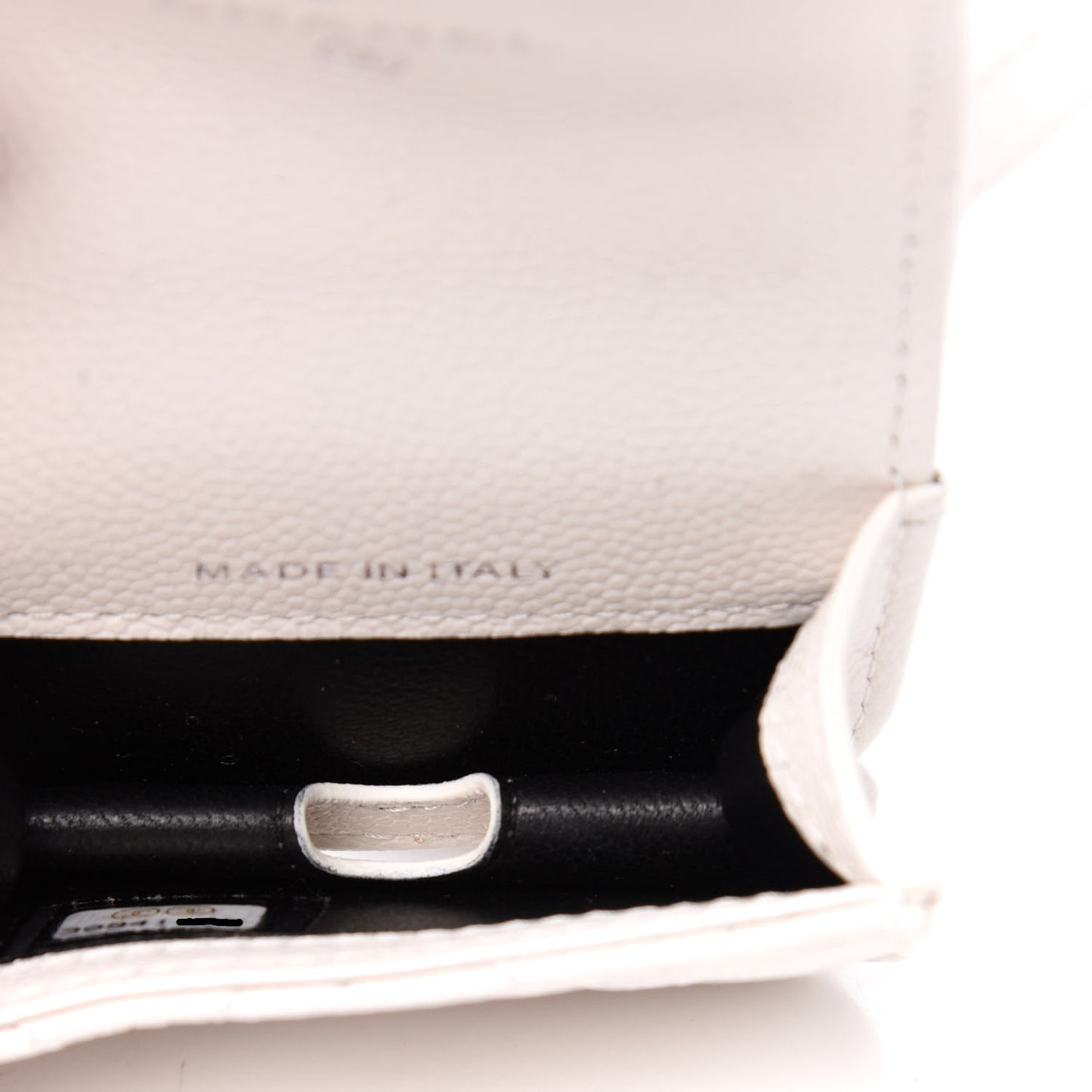 Caviar Quilted Airpods Pro Holder Belt White