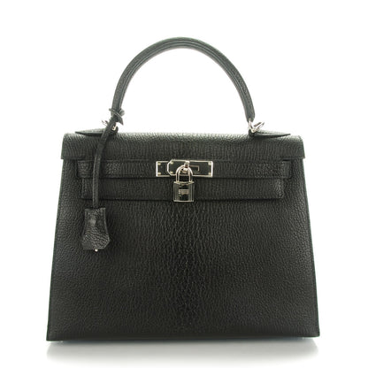 Hermes Chevre de Coromandel Kelly Sellier 28 Black 1 of 24